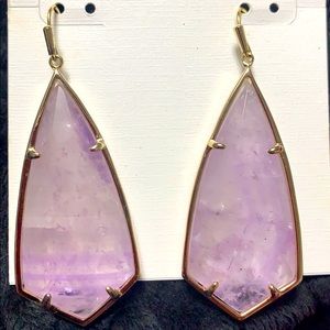 New Kendra Scott Amethyst Caroline Earrings